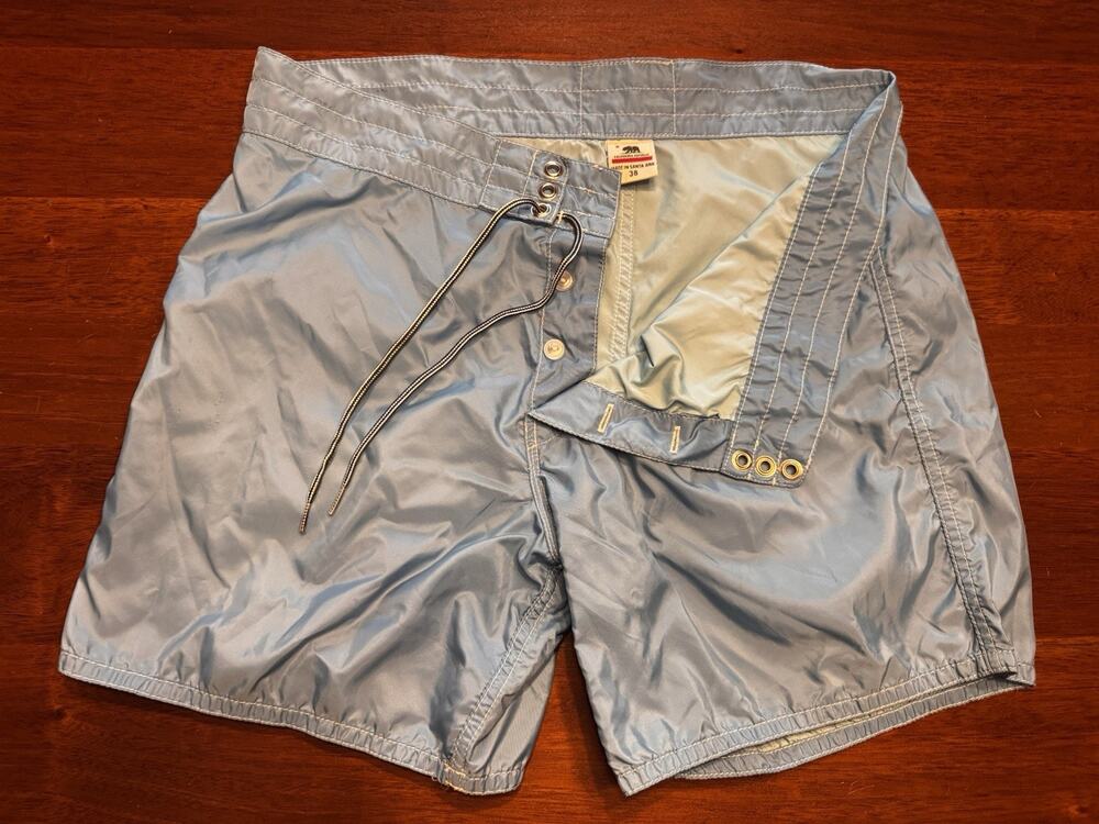 Birdwell Beach Britches 38 310 Federal Blue Carolina Surf Trunks Board Shorts